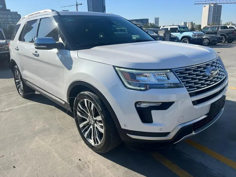 Foto Ford Explorer Platinum 4x4 usado (2018) color Blanco financiado en mensualidades(enganche $139,600 mensualidades desde $19,370)