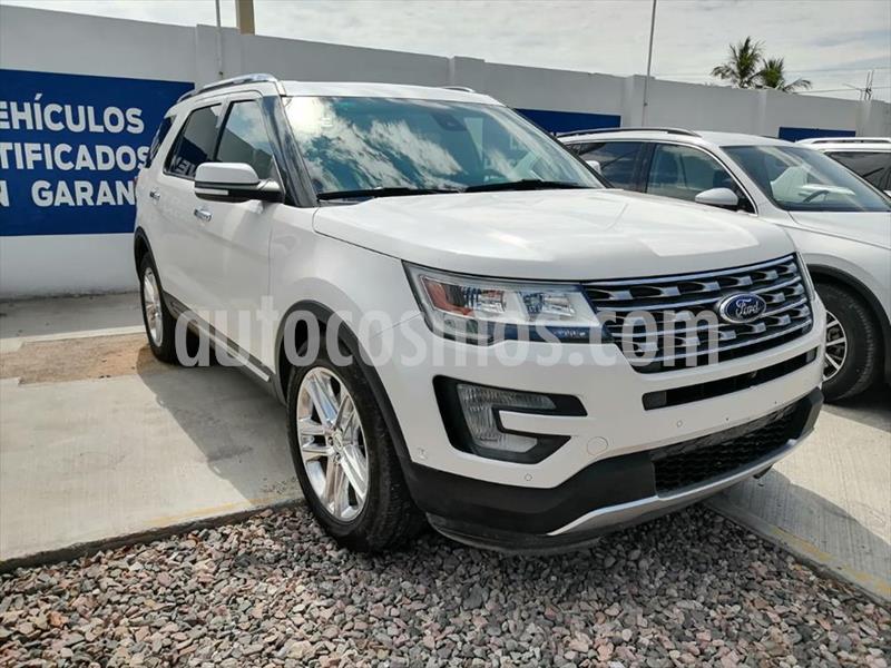 Ford Explorer LIMITED V6 4WD usado (2017) color Blanco precio $498,000