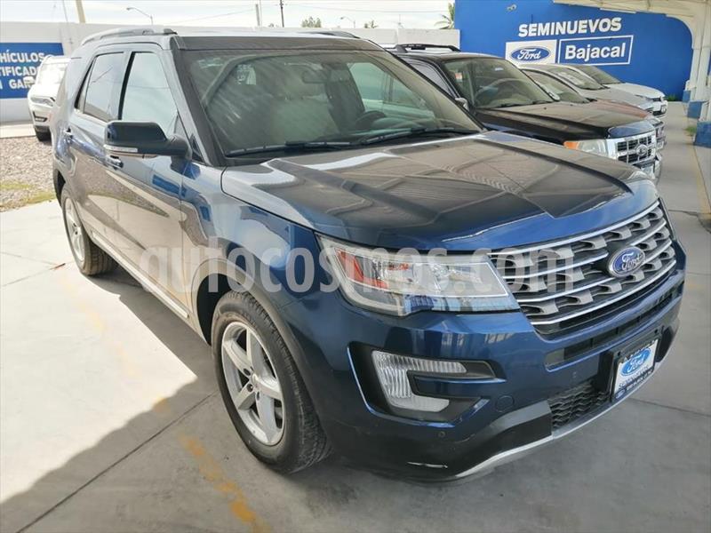 Ford Explorer XLT Piel usado (2017) color Azul Electrico precio $485,000