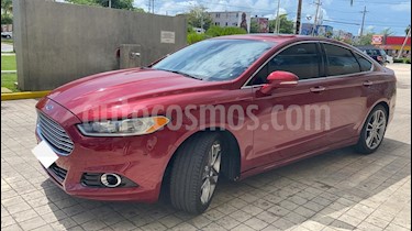 Ford Fusion Titanium Plus usado (2013) color Rojo Rubi precio $170,000