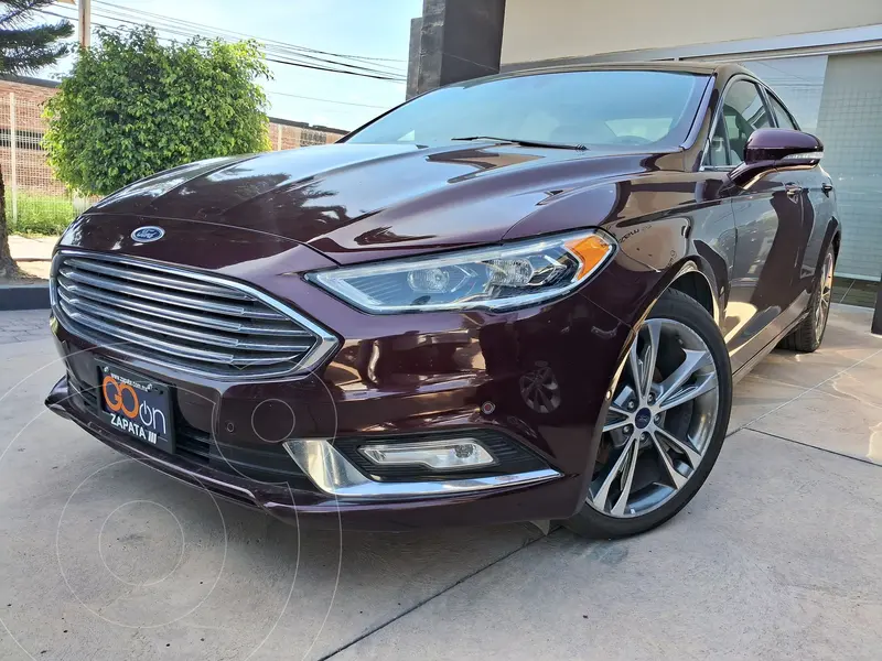 Foto Ford Fusion Titanium usado (2017) color Vino Tinto financiado en mensualidades(enganche $83,750 mensualidades desde $8,513)