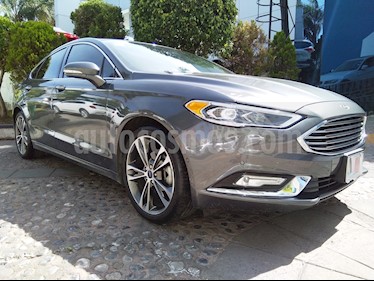 Foto venta Auto usado Ford Fusion Titanium Plus (2017) color Gris Nocturno precio $345,000