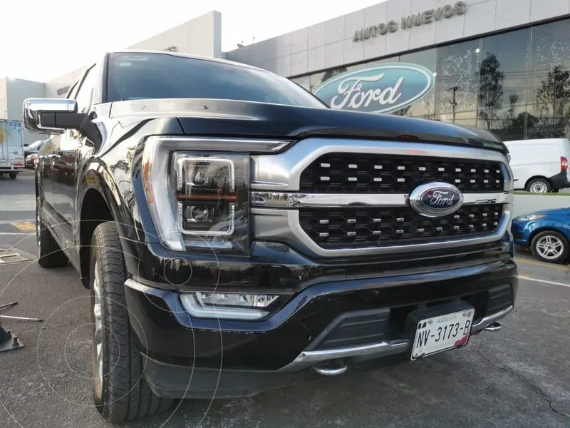 Foto Ford Lobo Doble Cabina Platinum 4x4 usado (2021) color Negro financiado en mensualidades(enganche $313,750 mensualidades desde $30,484)