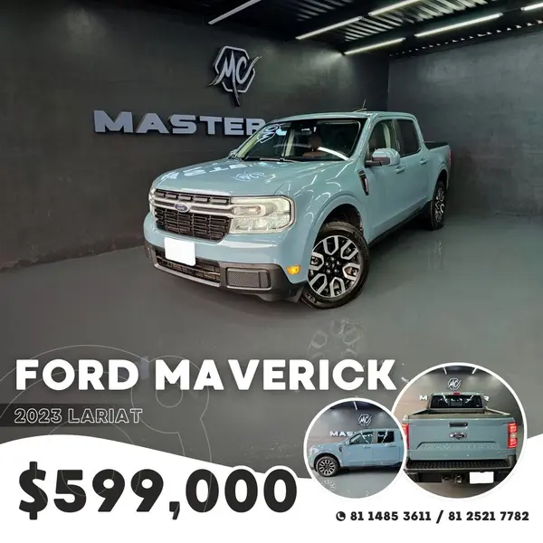 Foto Ford Maverick Lariat usado (2023) color Azul Claro precio $599,000