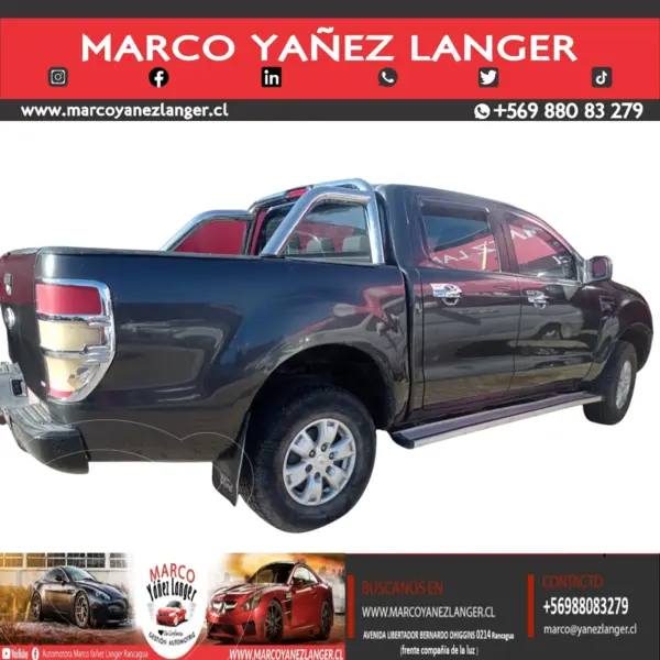 Foto Ford Ranger XLT 3.2L 4x2 usado (2015) color Gris precio $9.690.000