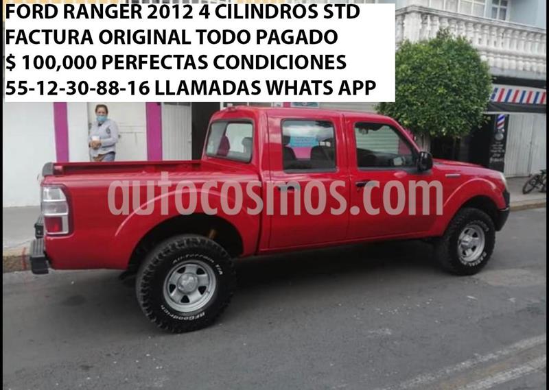 Ford Ranger XL Cabina Doble Ac usado (2012) color Rojo precio $100,000