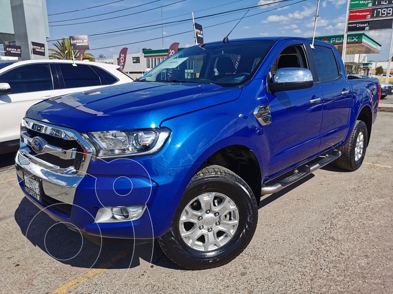 Ford Ranger XLT gasolina 4x2 Cabina Doble usado (2019) color Azul Espacio precio $400,000