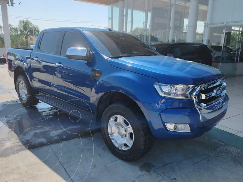 Foto Ford Ranger XLT gasolina 4x2 Cabina Doble usado (2019) color Azul Espacio financiado en mensualidades(enganche $47,900 mensualidades desde $13,500)