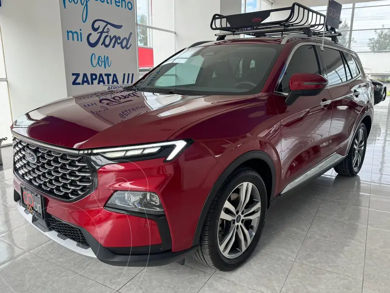 Foto Ford Territory Titanium usado (2023) color Rojo financiado en mensualidades(enganche $149,602 mensualidades desde $11,440)