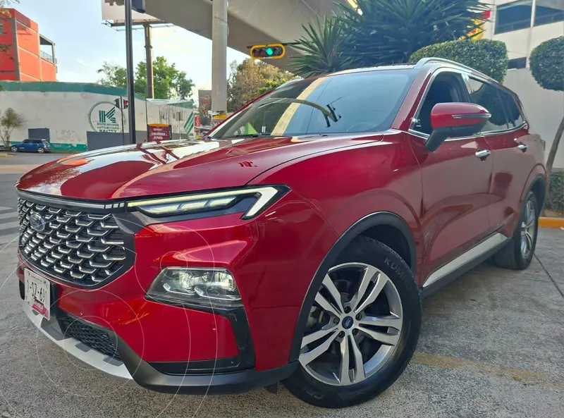 Foto Ford Territory Titanium usado (2023) color Rojo financiado en mensualidades(enganche $103,180 mensualidades desde $11,584)