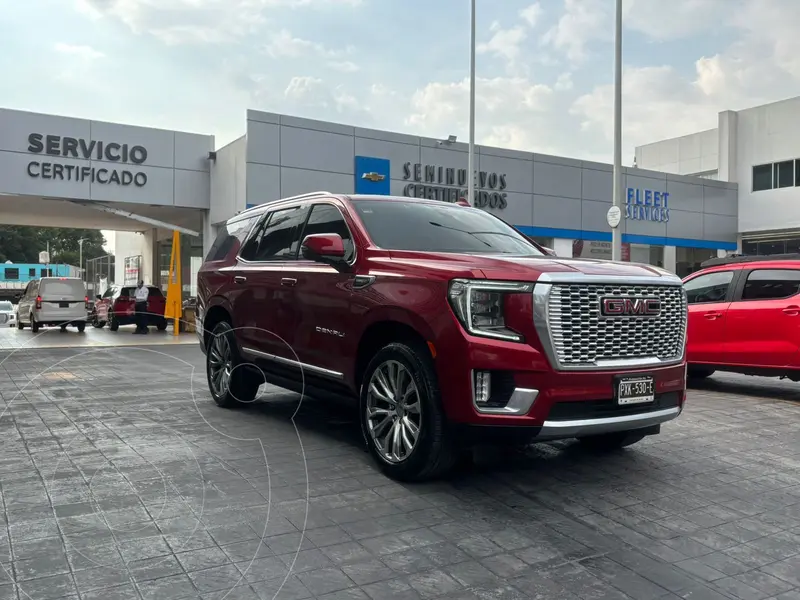 Foto GMC Yukon Denali usado (2021) color Rojo financiado en mensualidades(enganche $388,410 mensualidades desde $25,878)