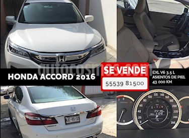 Honda Accord EX-L 3.5L V6 usado (2016) color Blanco precio $279,000