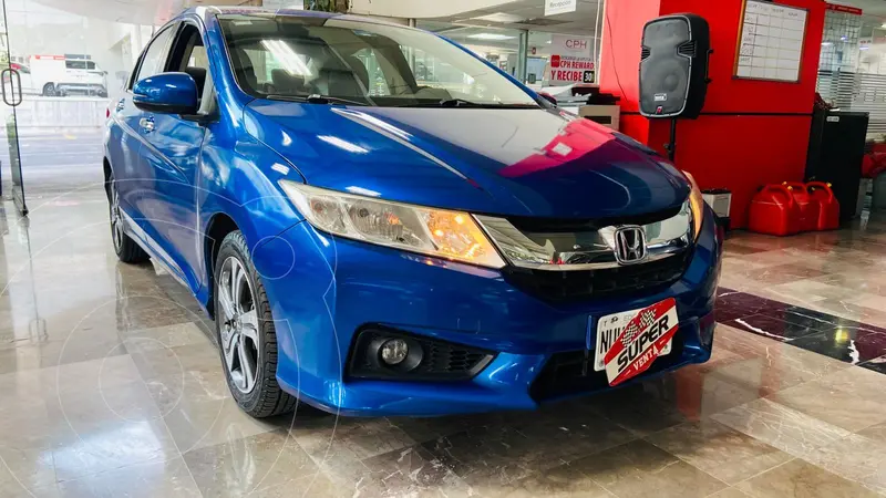 Foto Honda City EX 1.5L Aut usado (2017) color Azul precio $218,000