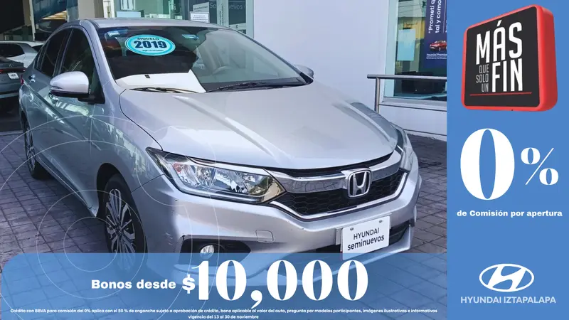 Foto Honda City EX 1.5L Aut usado (2019) color Gris precio $221,000