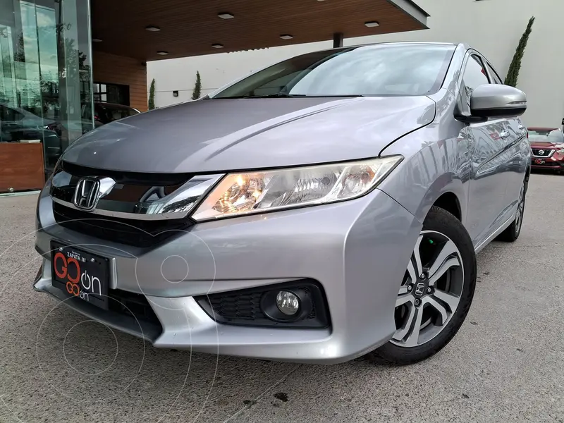 Foto Honda City EX 1.5L Aut usado (2017) color plateado financiado en mensualidades(enganche $67,500 mensualidades desde $3,915)
