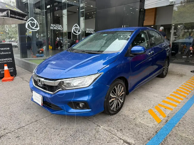 Foto Honda City EX 1.5L Aut usado (2018) color Azul precio $194,000