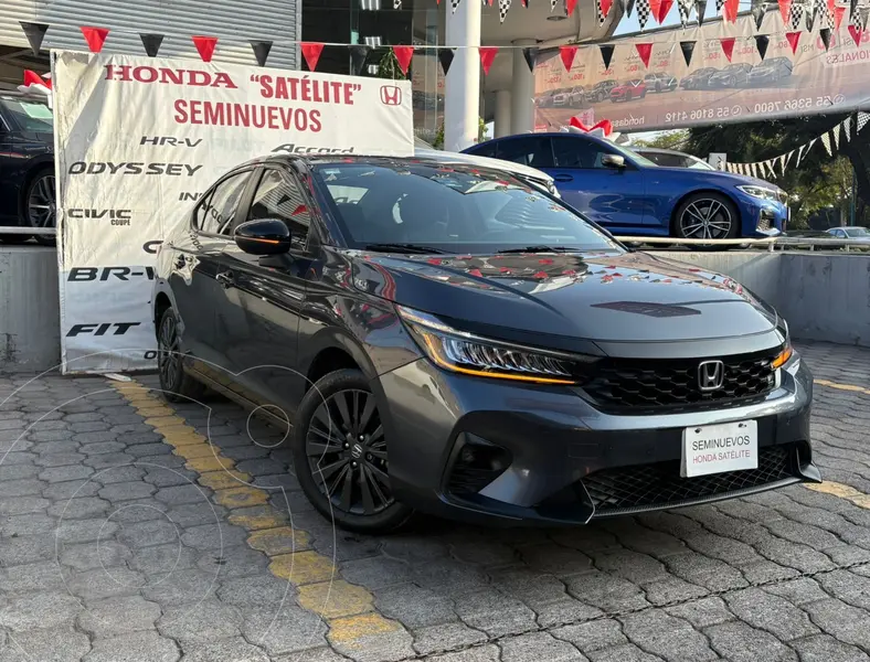 Foto Honda City Touring usado (2024) color Gris Oscuro financiado en mensualidades(enganche $146,000 mensualidades desde $6,419)
