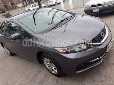 Foto Honda Civic LX 1.7L Aut usado (2014) color Gris precio $170,000