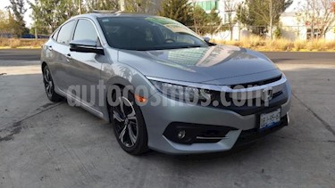 Honda Civic 4P TOURING CVT 1.5T 174 HP PIEL QC SPOILER F. NIE usado (2018) color Gris precio $348,000