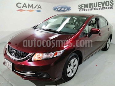 foto Honda Civic 4p LX Sedán L4/1.8 Aut usado (2014) color Vino Tinto precio $169,900