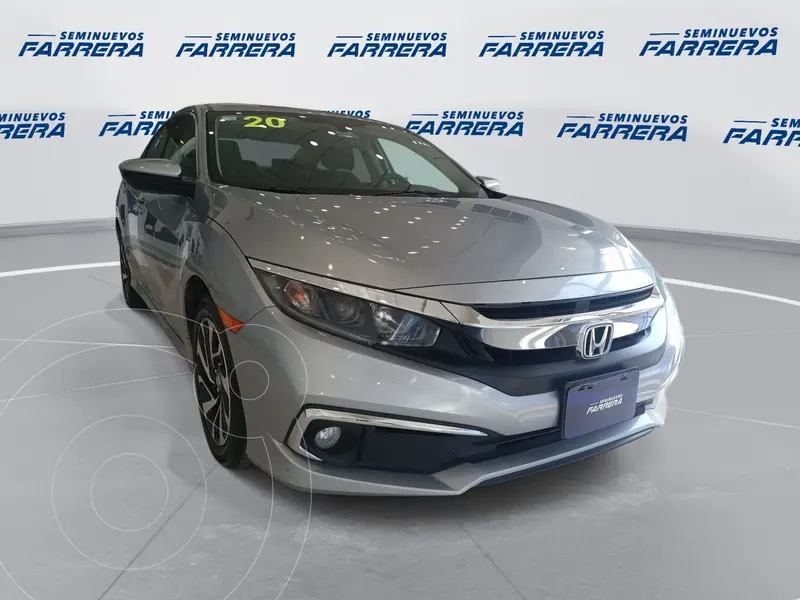 Foto Honda Civic i-Style Aut usado (2020) color plateado financiado en mensualidades(enganche $84,800 mensualidades desde $7,034)