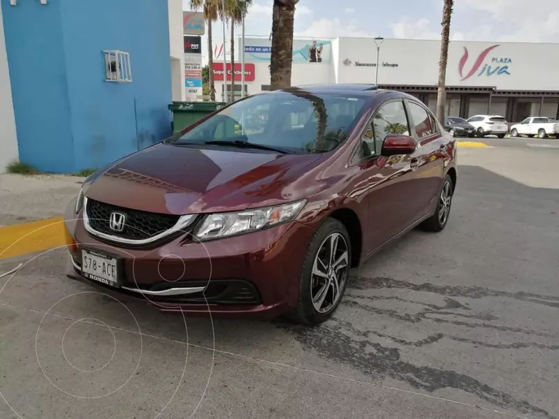 Foto Honda Civic EXL 1.8L Aut NAVI usado (2015) color Rojo Camelia precio $239,000