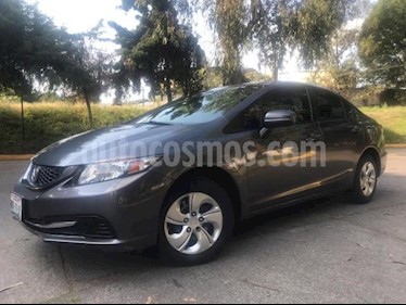 Honda Civic 4P LX SEDAN TM5 CD R-15 usado (2014) color Gris precio $160,000