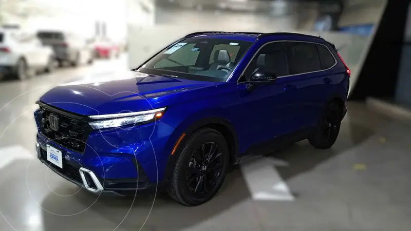 Foto Honda CR-V HEV Touring usado (2023) color Azul financiado en mensualidades(enganche $277,088 mensualidades desde $12,586)