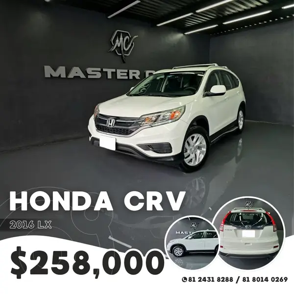 Foto Honda CR-V LX usado (2016) color Blanco precio $258,000