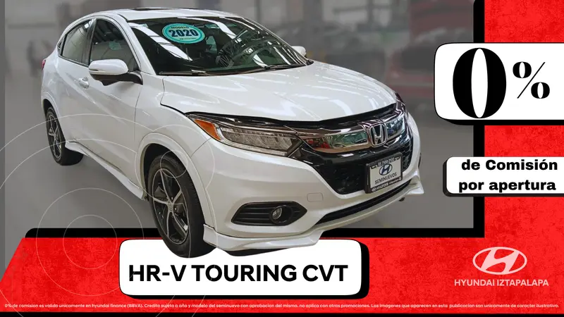 Foto Honda HR-V Touring Aut usado (2020) color Blanco financiado en mensualidades(enganche $137,522 mensualidades desde $5,786)