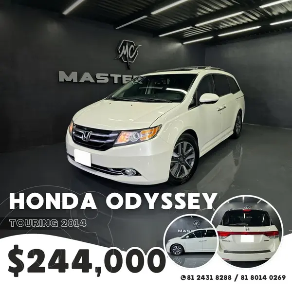 Foto Honda Odyssey Touring usado (2014) color Blanco precio $244,000