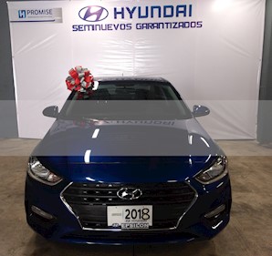 Foto venta Auto usado Hyundai Accent GL Mid (2018) color Azul precio $209,900