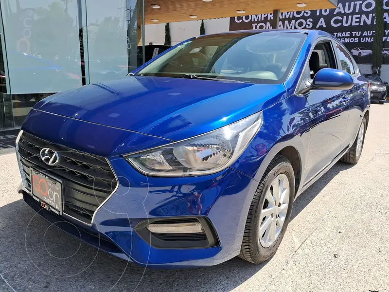 Foto Hyundai Accent HB GL Mid Aut usado (2020) color Azul financiado en mensualidades(enganche $57,225 mensualidades desde $4,376)