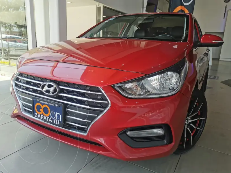 Foto Hyundai Accent HB GLS Aut usado (2020) color Rojo financiado en mensualidades(enganche $72,500 mensualidades desde $6,400)