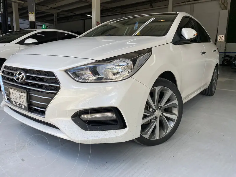 Foto Hyundai Accent HB GLS Aut usado (2018) color Blanco financiado en mensualidades(enganche $66,250 mensualidades desde $3,842)