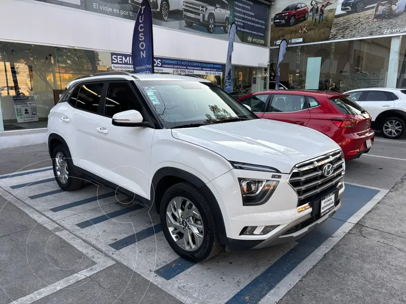 Foto Hyundai Creta GLS IVT usado (2023) color Blanco financiado en mensualidades(enganche $133,760 mensualidades desde $5,628)