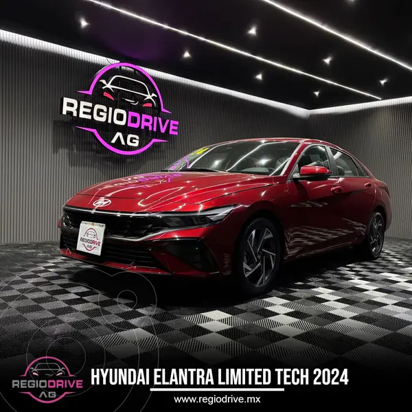 Foto Hyundai Elantra Limited Tech IVT usado (2024) color Rojo financiado en mensualidades(enganche $93,980 mensualidades desde $10,760)