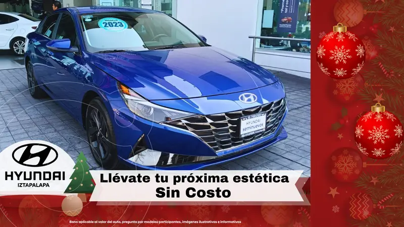 Foto Hyundai Elantra GLS Premium IVT usado (2023) color Azul financiado en mensualidades(enganche $145,004 mensualidades desde $6,101)