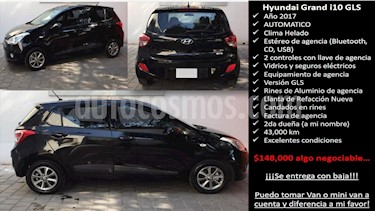 Hyundai Grand i10 GLS Aut usado (2017) color Negro precio $148,000