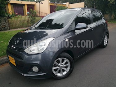Foto venta Carro Usado Hyundai Grand i10 Kappa 1.2 (2015) color Gris Oscuro precio $28.900.000