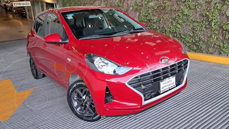 Foto Hyundai Grand i10 MID usado (2022) color Rojo financiado en mensualidades(enganche $94,050 mensualidades desde $3,957)