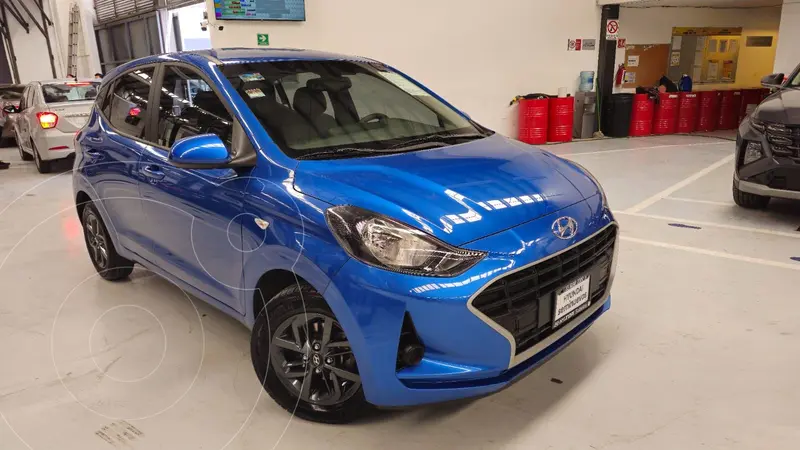 Foto Hyundai Grand i10 MID usado (2021) color Azul precio $245,900