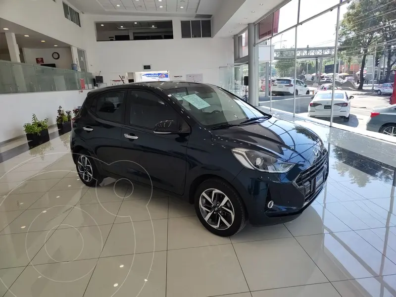 Foto Hyundai Grand i10 NS usado (2021) color Azul financiado en mensualidades(enganche $63,750 mensualidades desde $5,635)