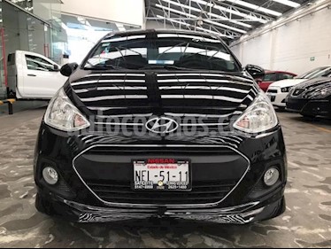 Hyundai Grand i10 4P GLS AT A/AC. VE F. NIEBLA RA-14 usado (2017) color Negro precio $155,500