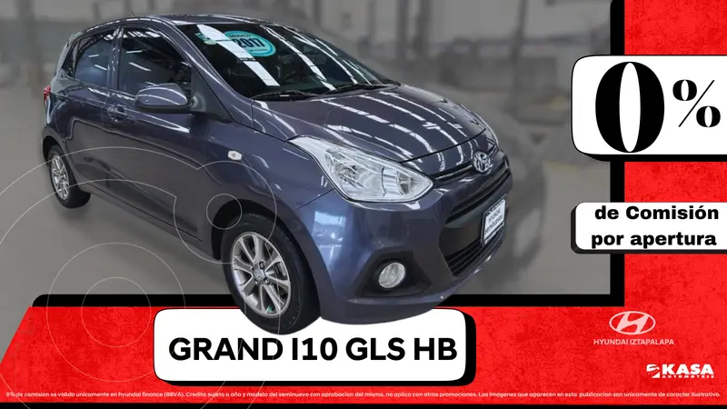 Foto Hyundai Grand i10 GLS Aut usado (2017) color Gris precio $179,000
