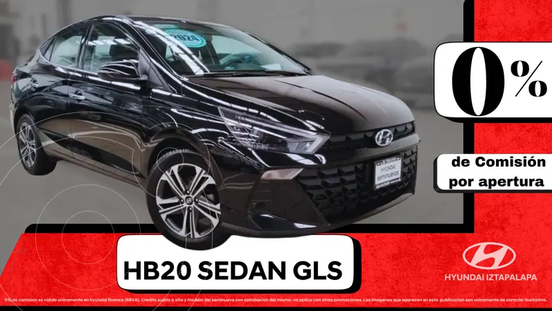 Foto Hyundai HB20 GLS Aut usado (2024) color Negro precio $319,900