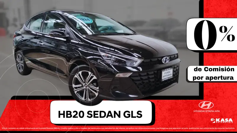 Foto Hyundai HB20 GLS Aut usado (2024) color Negro precio $324,900