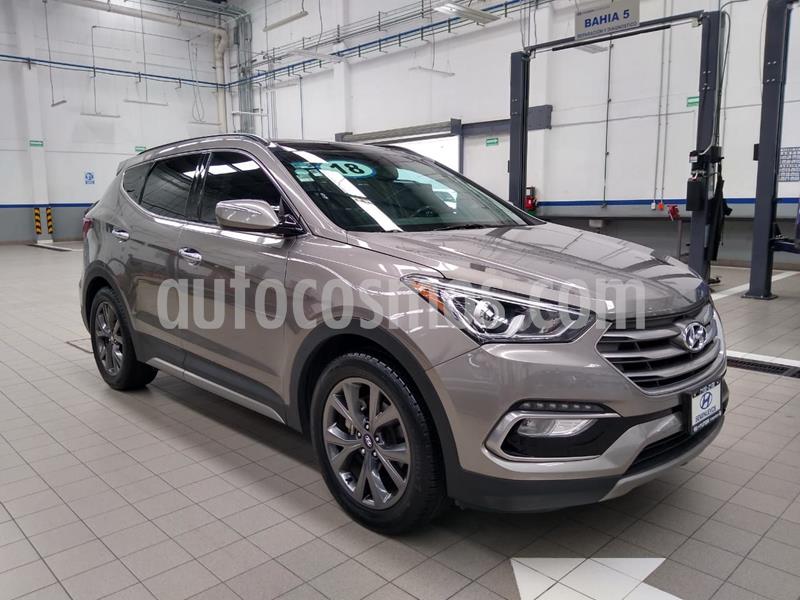 Hyundai Santa Fe 2.0L Turbo usado (2018) color Gris precio $415,000