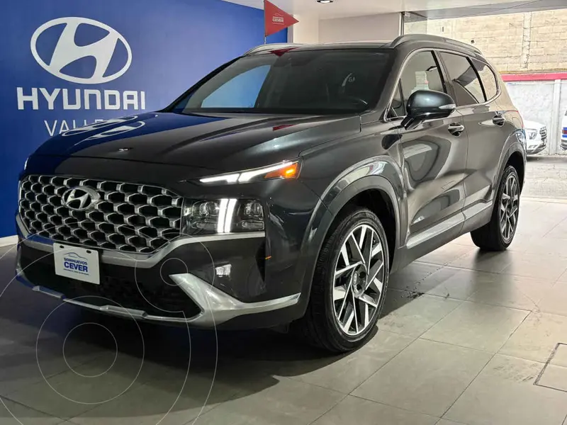 Foto Hyundai Santa Fe Limited Tech usado (2023) color Gris financiado en mensualidades(enganche $142,438 mensualidades desde $12,398)