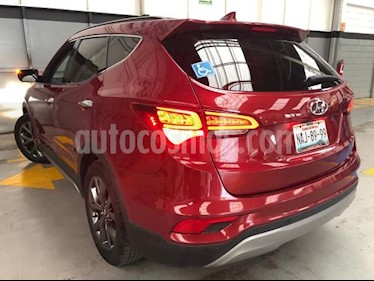 Hyundai Santa Fe 5P SPORT 2.0T TA PIEL QCP RA-19 usado (2017) color Rojo precio $399,000